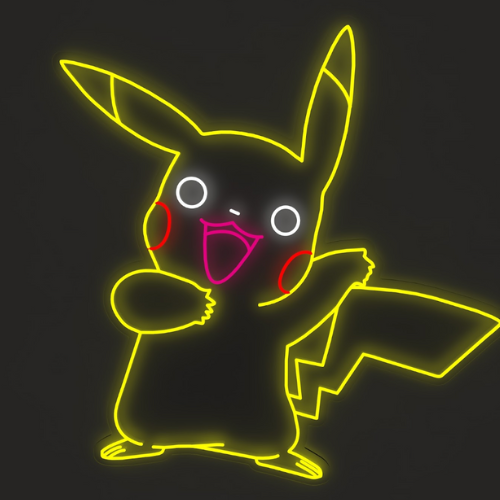 'Pikachu Pokemon' - LED neon sign