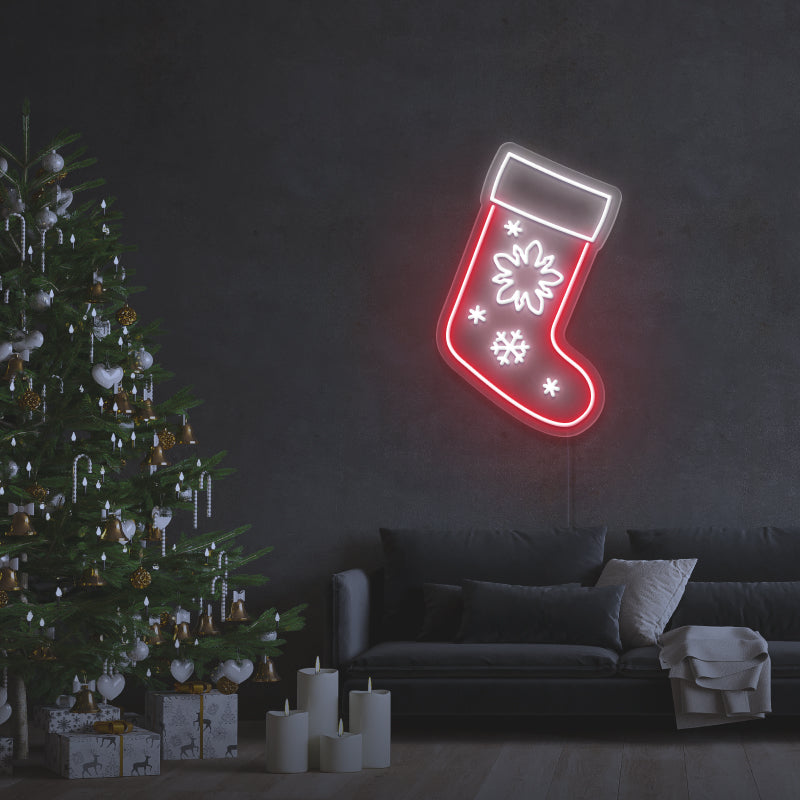 "Christmas Stocking" - LED Neon Sign