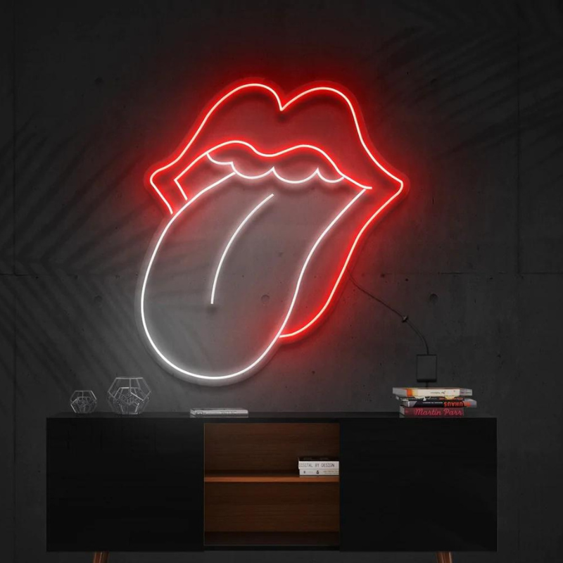 "Rolling Stones Tongue" - LED Neon Sign