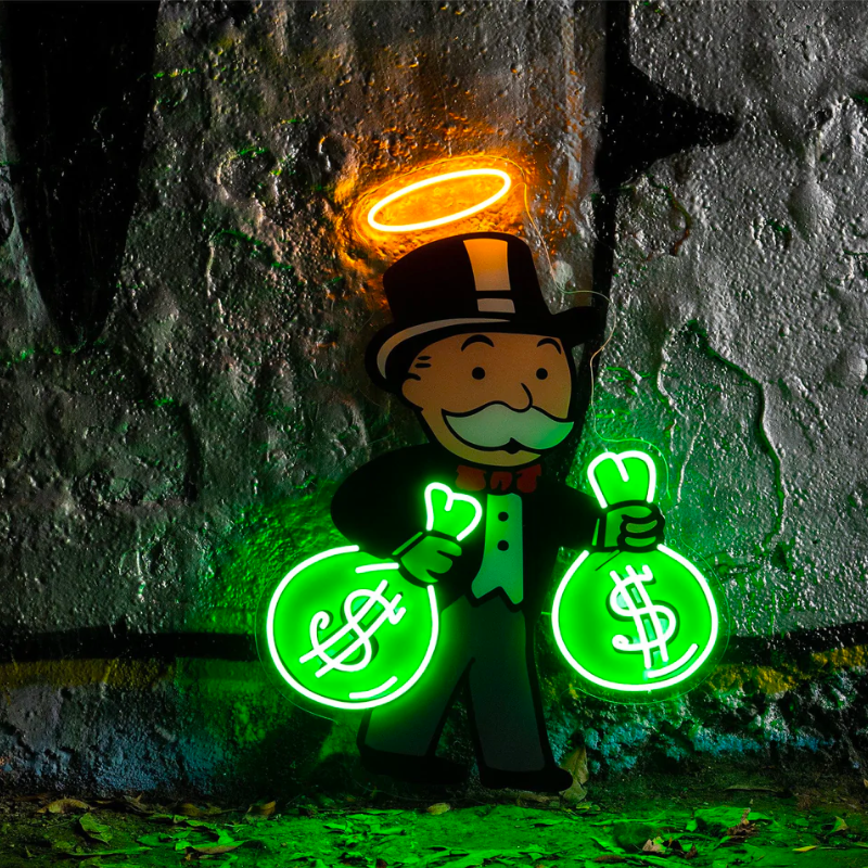 "Monopoly ca$h" - LED Neon Sign