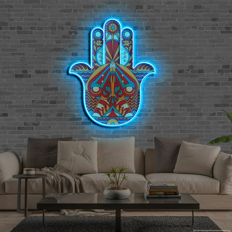 "HAMSA'S HAND" - LED Neon Sign