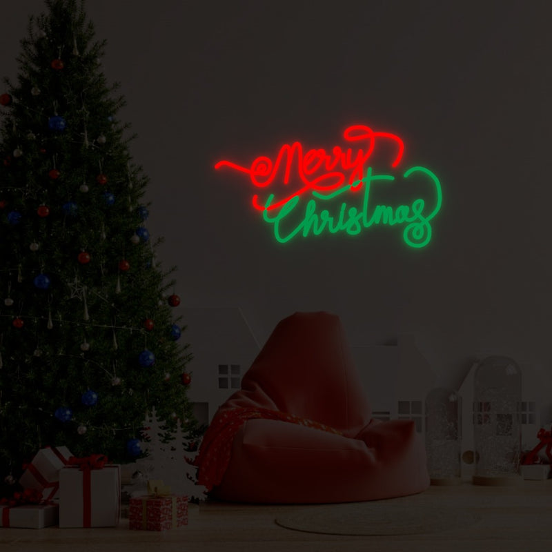 "Merry Christmas 2" - LED Neon Sign
