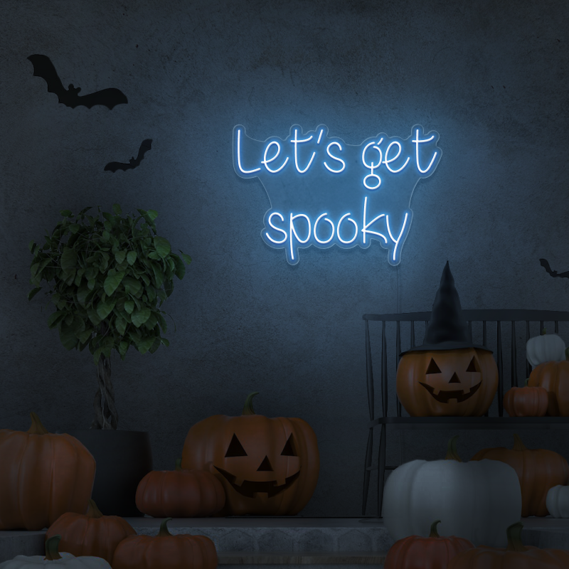 'Let's get Spooky' - LED neon sign