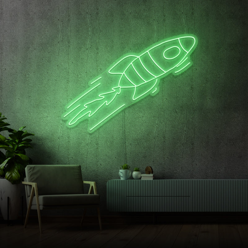 'ROCKET' by Margot - LED neon sign