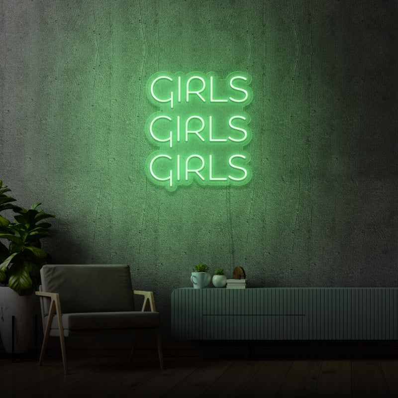 'GIRLS' - LED neon sign