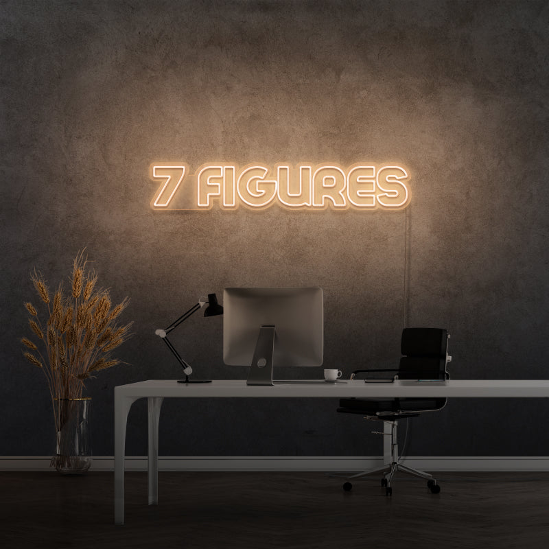'7 FIGURES' - LED neon sign