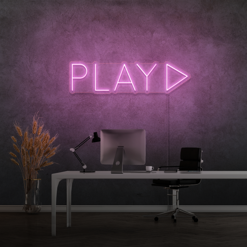 "PLAY" - LED Neon Sign