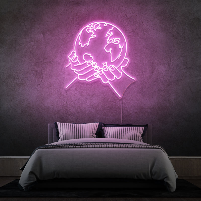 'EARTH' par Margot - signe en néon LED