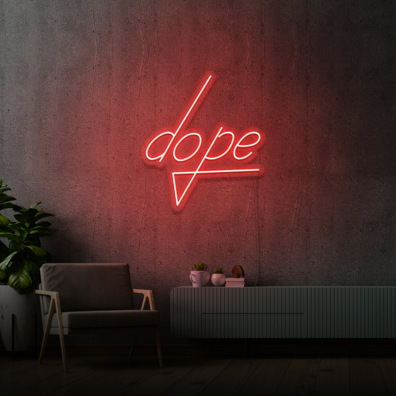 'DOPE' - signe en néon LED