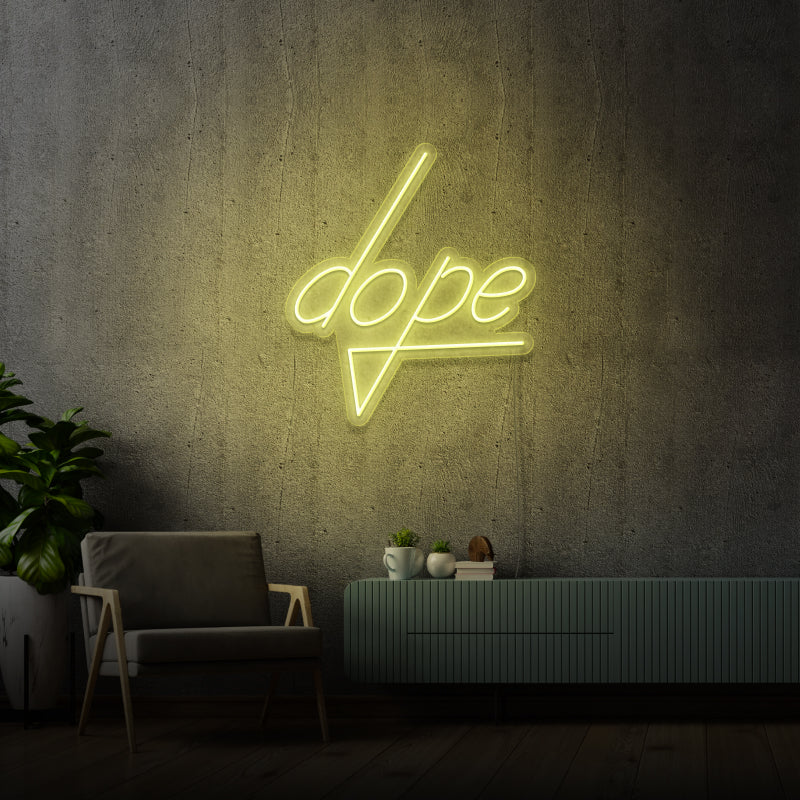 'DOPE' - signe en néon LED