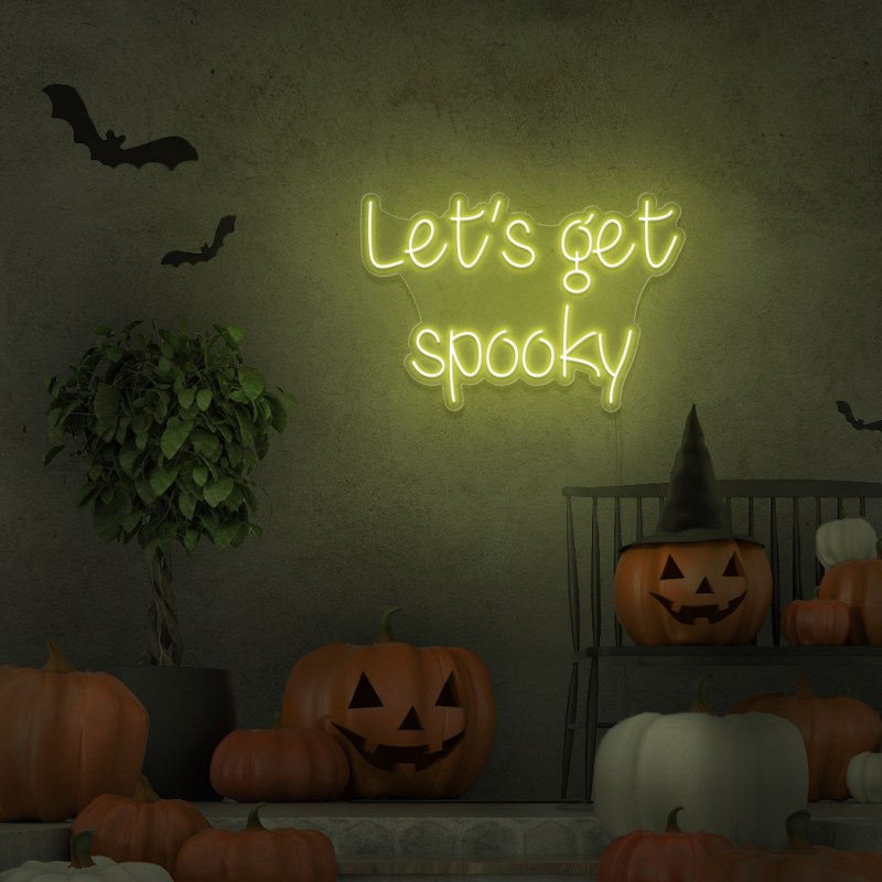'Let's get Spooky' - LED neon sign